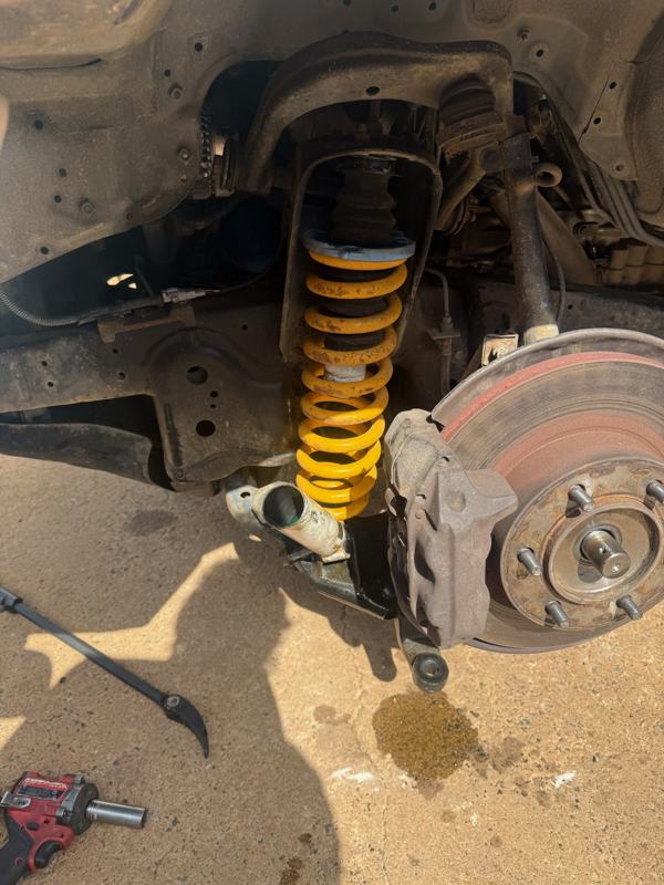 Coil-over suspension fitted