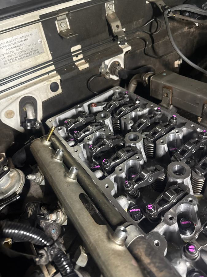 Diesel engine valve train